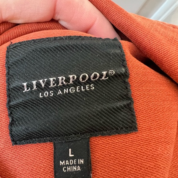 Liverpool Los Angeles Jean jacket burnt orange L NWT - Picture 3 of 3